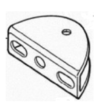 MOOVO platine fixation portail pour motorisation XA432 et XW532