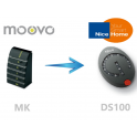 Moovo MK remplacer par NICE HOME DS100 clavier à code digicode