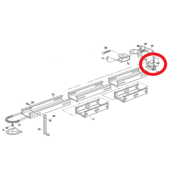 Moovo TS432B KM moteur de porte de garage